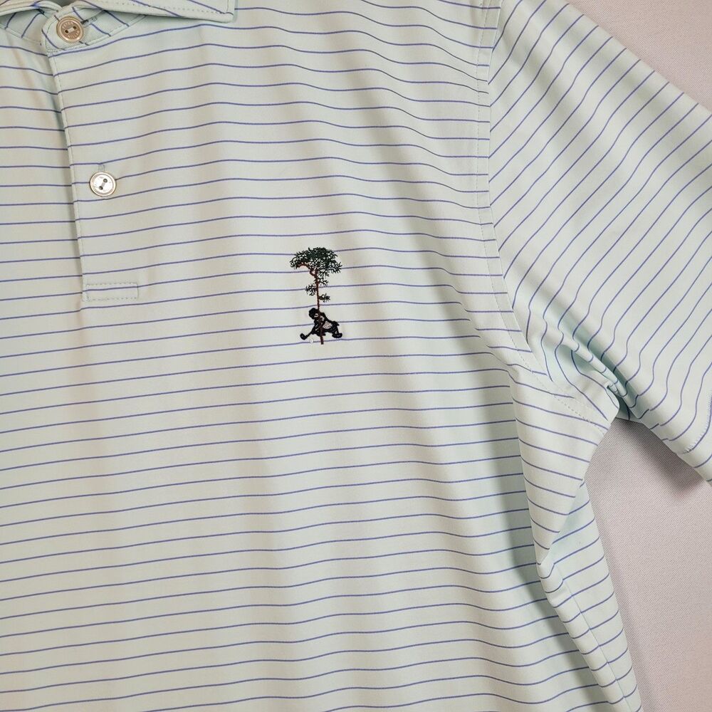Peter Millar Crown Crafted Pine Tree Golf Country Club FL Stripe Polos Med (2) - Picture 7 of 16